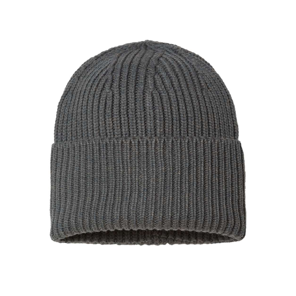 Atlantis® Sustainable Chunky Rib Poly/Acrylic Cuffed Beanie