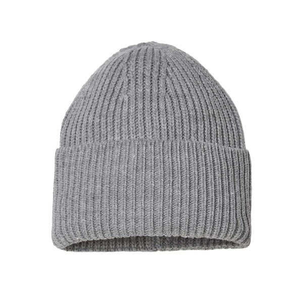 Atlantis® Sustainable Chunky Rib Poly/Acrylic Cuffed Beanie