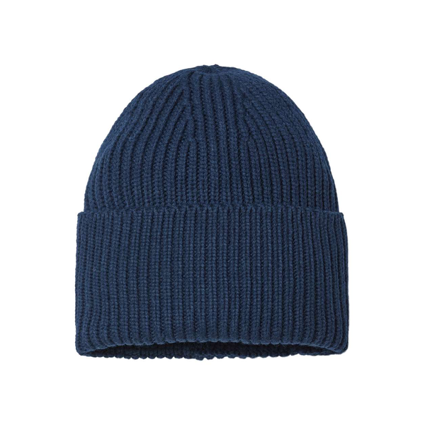 Atlantis® Sustainable Chunky Rib Poly/Acrylic Cuffed Beanie