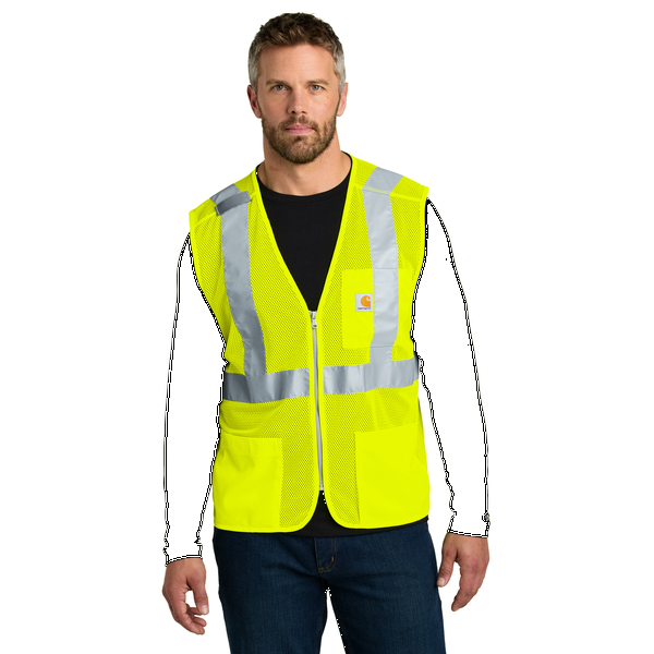 Carhartt® ANSI Class 2 Polyester Mesh Zip-Front Vest