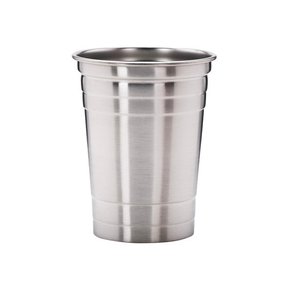 Suds Stainless Steel Beer Cups, 16oz.