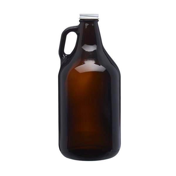 Homebrew Amber Glass Growler, 64oz.