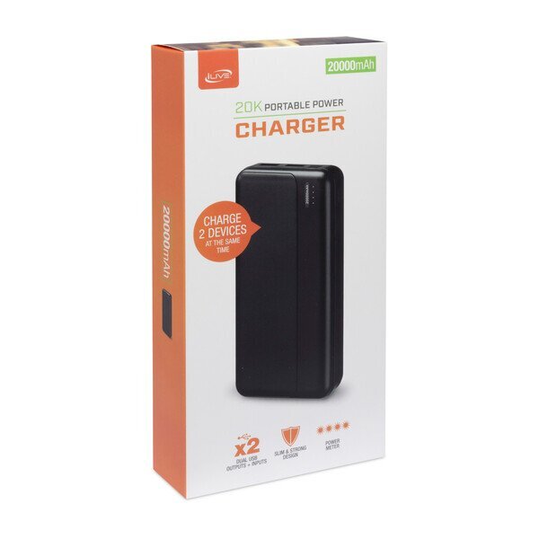 iLive™ Power Bank, 20000mAh