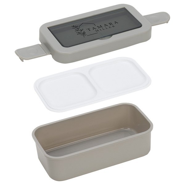 Connoisseur 3-Compartment Stackable Lunch Box w/ Utensils