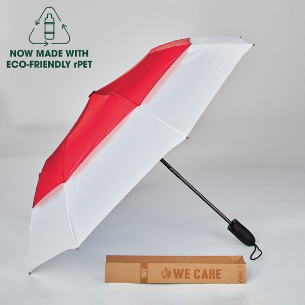Sport Challenger Auto Open Folding Umbrella rPET, 46" Arc