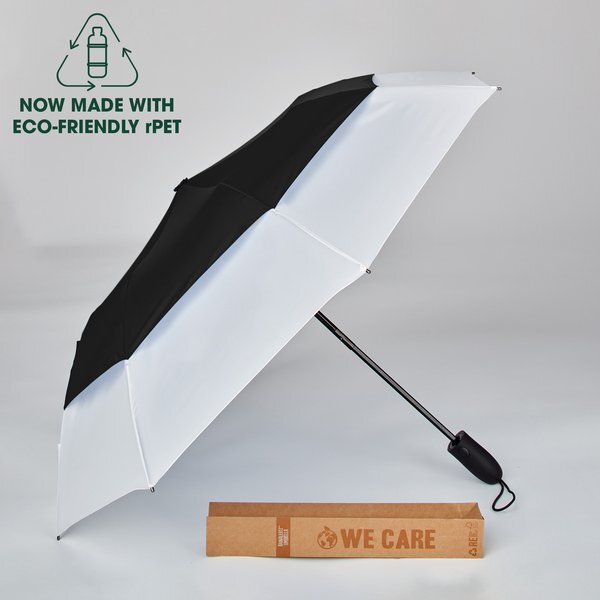 Sport Challenger Auto Open Folding Umbrella rPET, 46" Arc