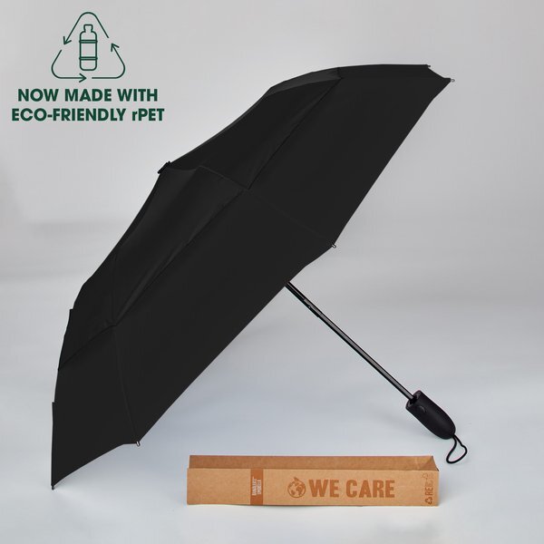 Sport Challenger Auto Open Folding Umbrella rPET, 46" Arc