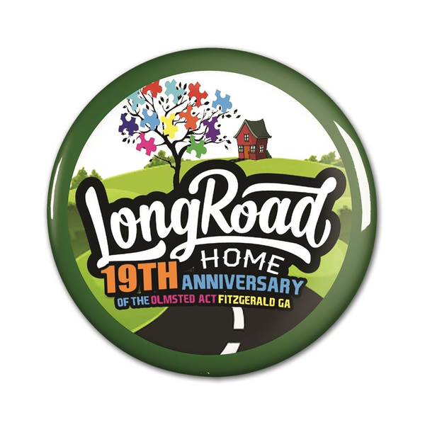 Round Safety Pin Back Button, 2-1/2"