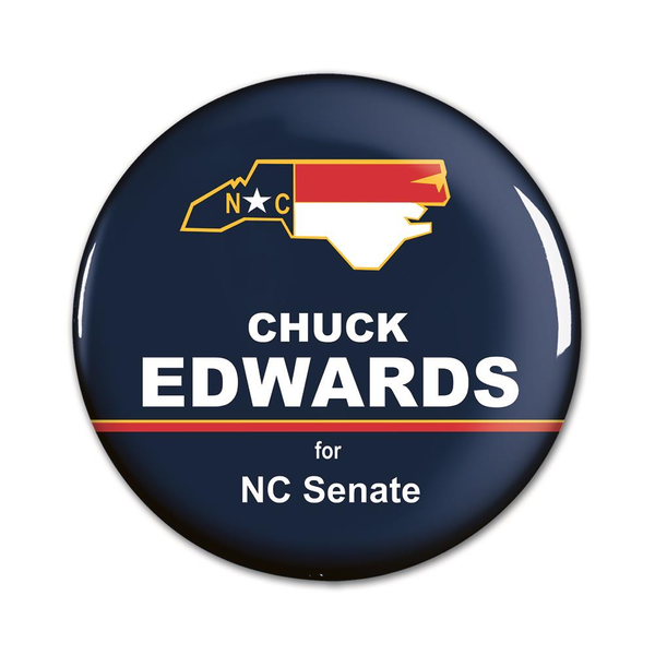 Round Safety Pin Back Button, 2-1/2"