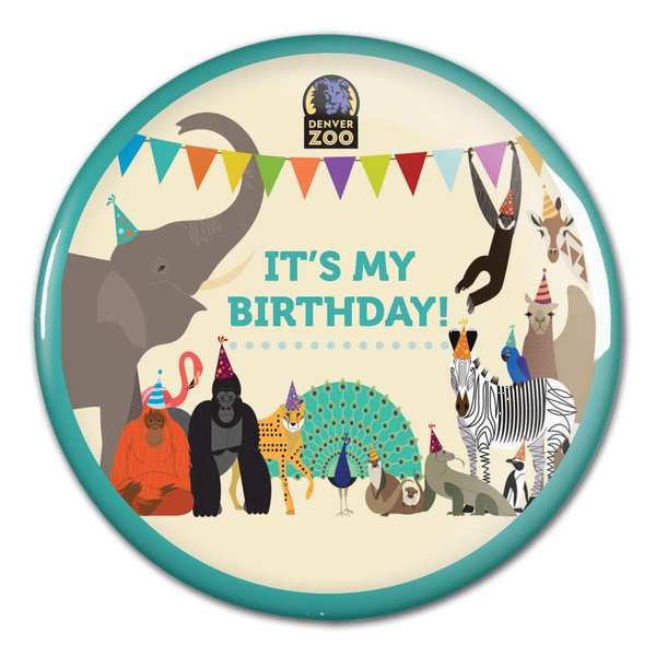 Round Safety Pin Back Button, 3-1/2"