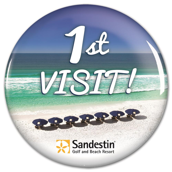 Round Safety Pin Back Button, 3-1/2"