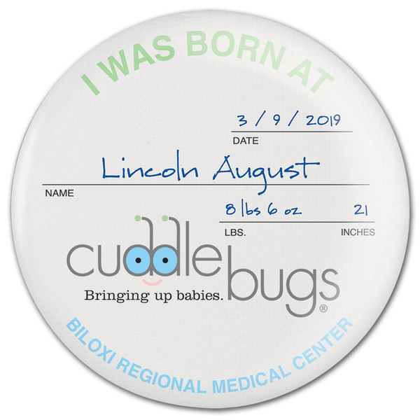 Keepsake Round Button, 3-1/2"