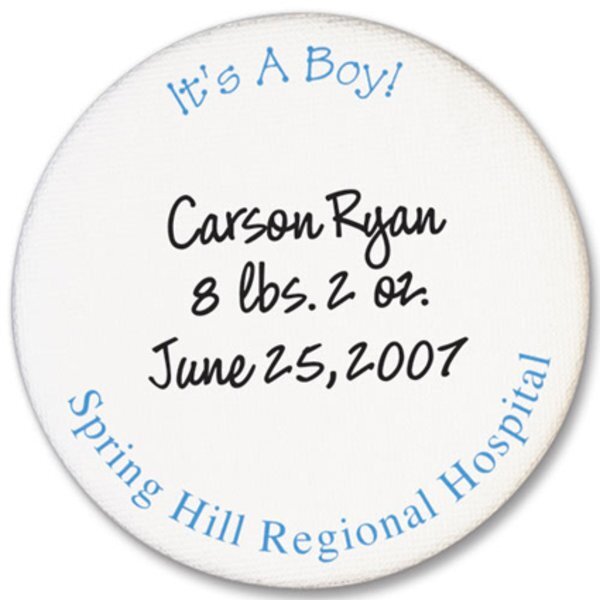 Keepsake Round Button, 3-1/2"