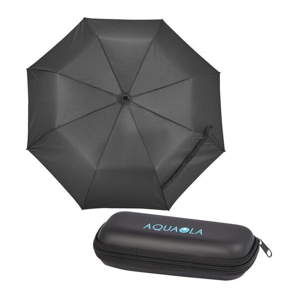 Compact Travel Umbrella w/ Case, 37" Arc