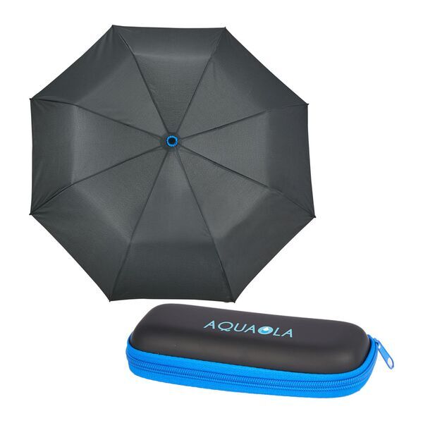 Compact Travel Umbrella w/ Case, 37" Arc