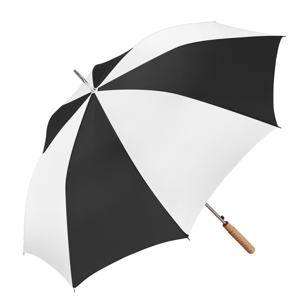 Wood Handle Auto Open Stick Umbrella, 48" Arc