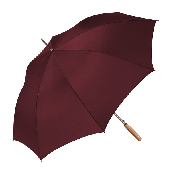 Wood Handle Auto Open Stick Umbrella, 48" Arc