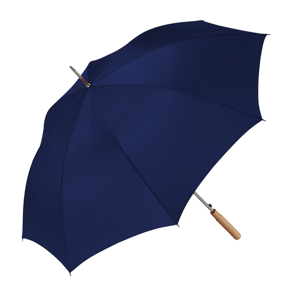 Wood Handle Auto Open Stick Umbrella, 48" Arc
