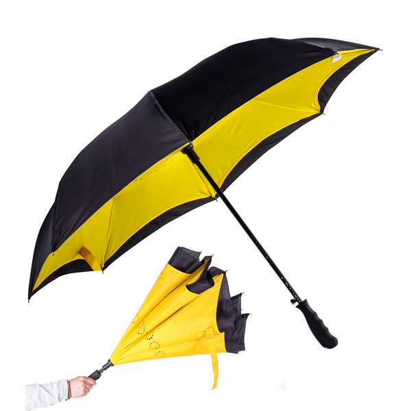 Rebel Inverted Auto Close Umbrella, 48" Arc