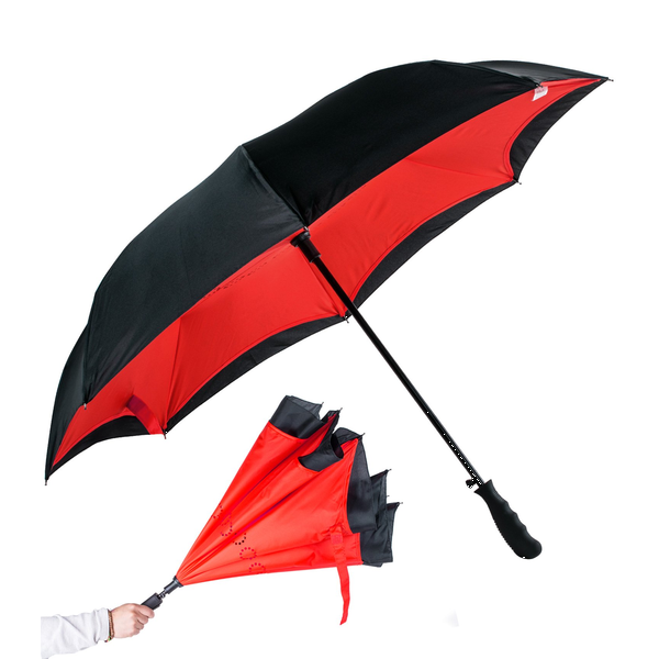 Rebel Inverted Auto Close Umbrella, 48" Arc