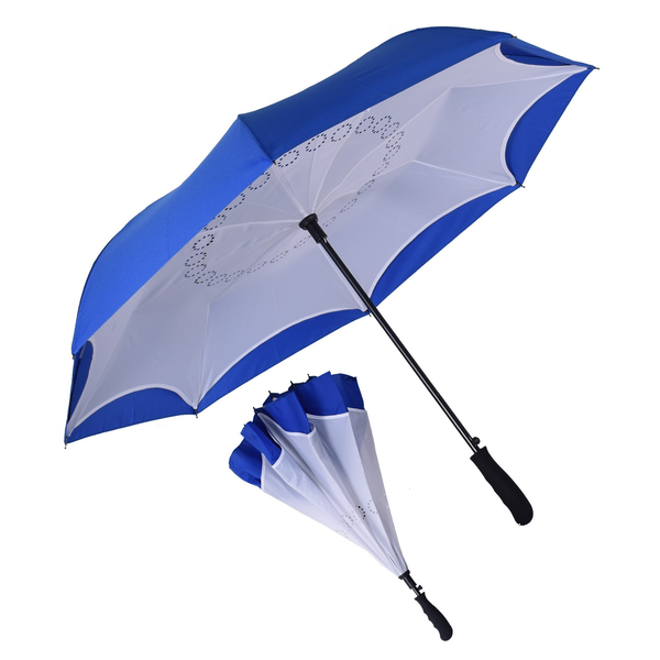 Rebel Inverted Auto Close Umbrella, 48" Arc