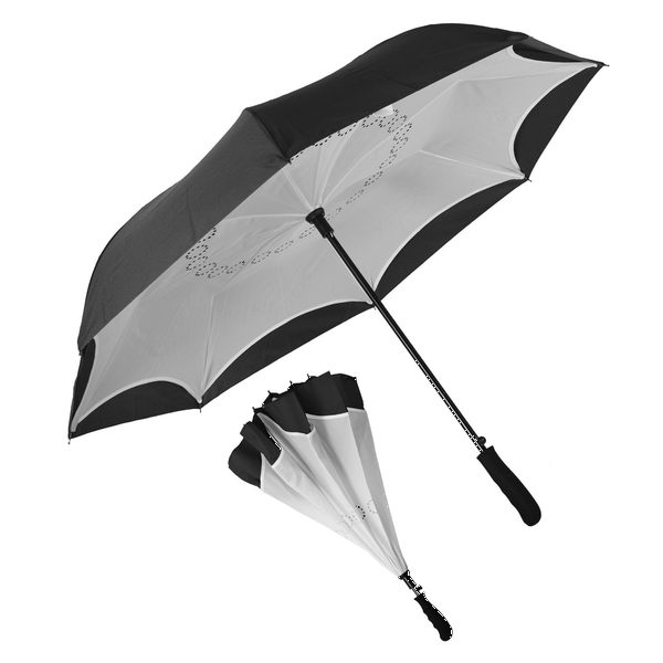 Rebel Inverted Auto Close Umbrella, 48" Arc
