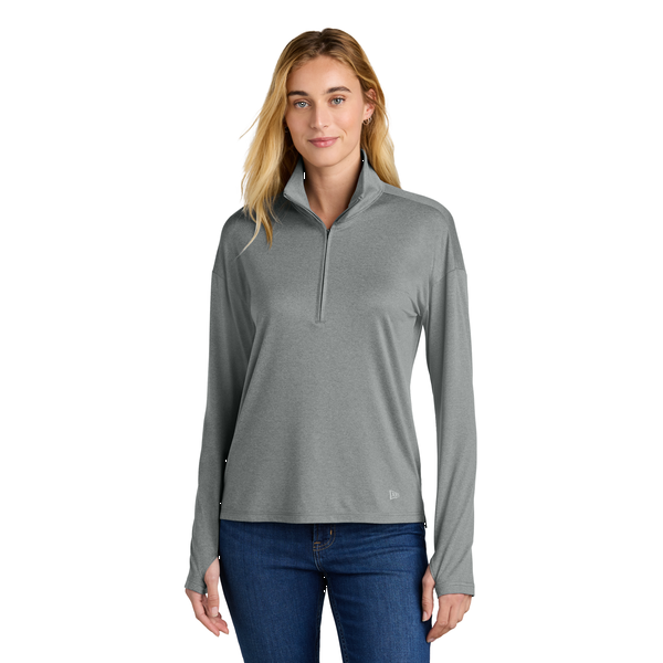 New Era® Power Poly/Spandex Ladies' 1/2 Zip