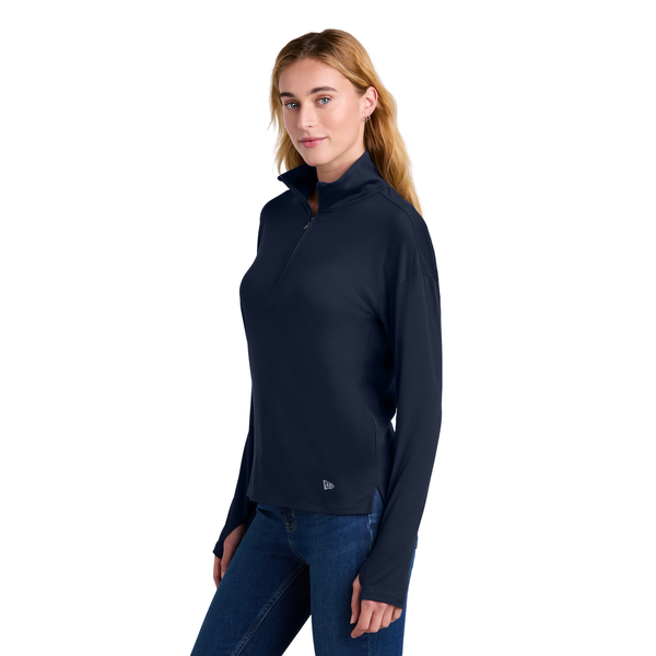 New Era® Power Poly/Spandex Ladies' 1/2 Zip