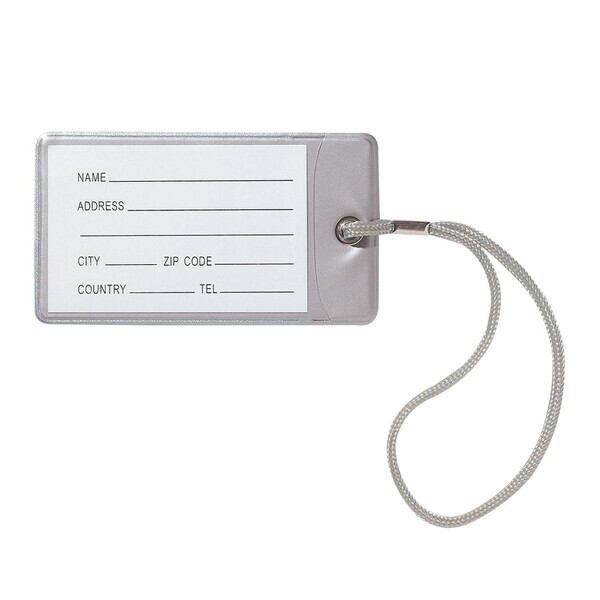 Two-Tone Vinyl Luggage Tag