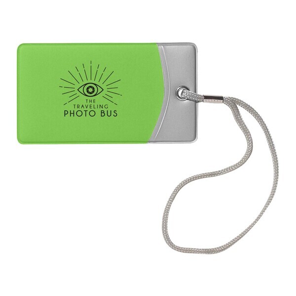 Two-Tone Vinyl Luggage Tag