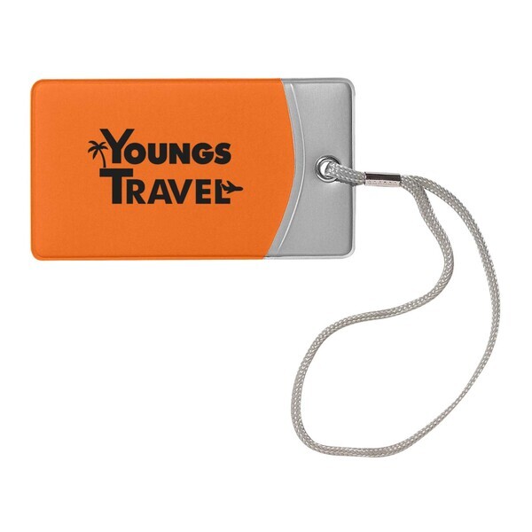 Two-Tone Vinyl Luggage Tag