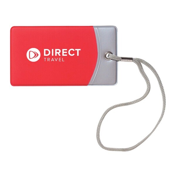 Two-Tone Vinyl Luggage Tag