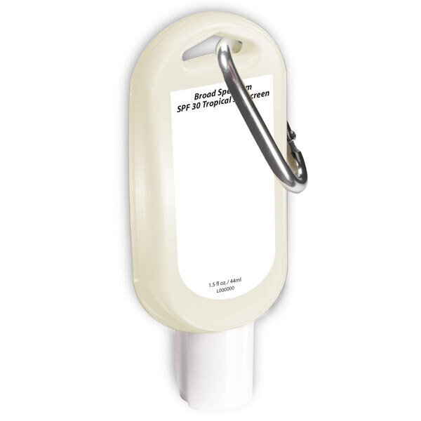 Tropical SPF 30 Broad Spectrum Sunscreen Tottle w/ Carabiner, 1.5oz.