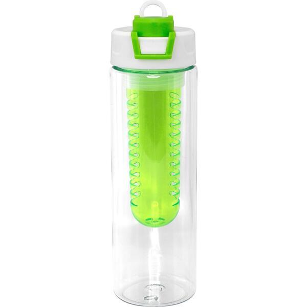 Two Tone Pop Up Recycled Bottle w/ Infuser, 24oz.