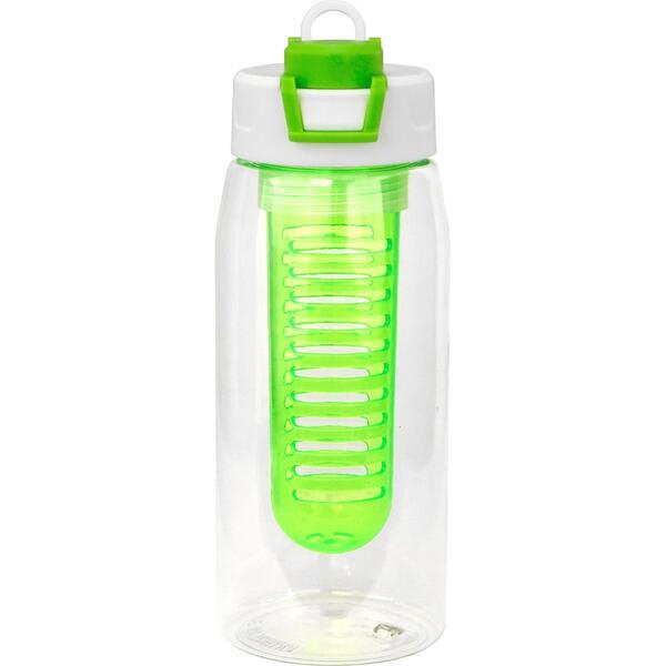 Two Tone Pop Up Recycled Bottle w/ Infuser, 25oz.