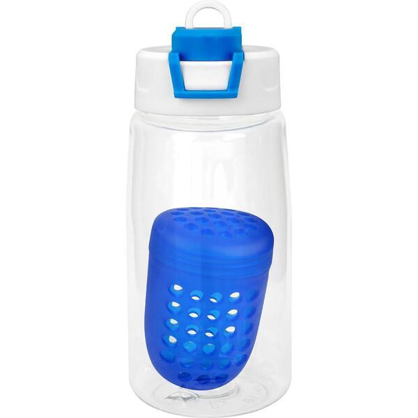 Two Tone Pop Up Recycled Bottle w/ Floating Infuser, 18oz.