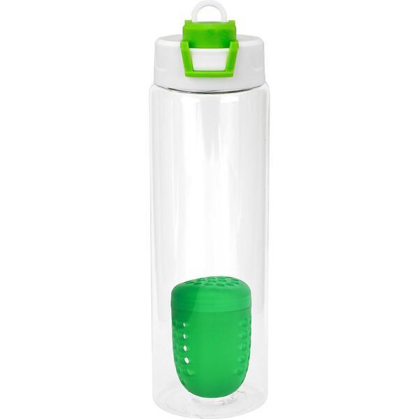 Two Tone Pop Up Recycled Bottle w/ Floating Infuser, 24oz.