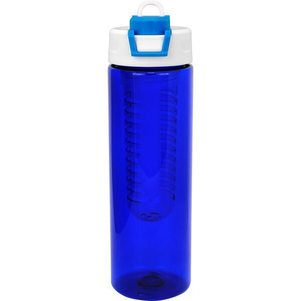 Two Tone Pop Up Colorful Bottle w/ Infuser, 24oz.