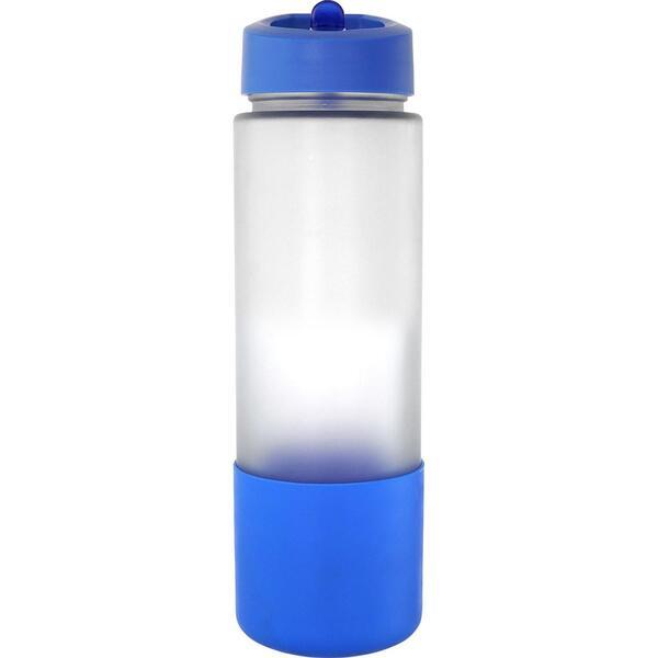 Pop Up Full Color Frosted Glass Grip Bottle, 22oz.