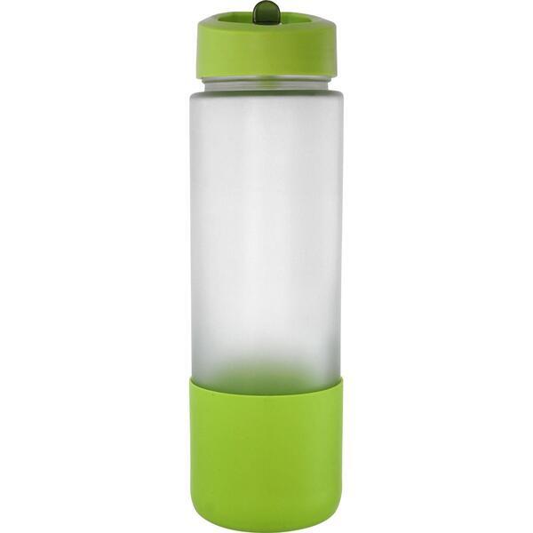 Pop Up Full Color Frosted Glass Grip Bottle, 22oz.