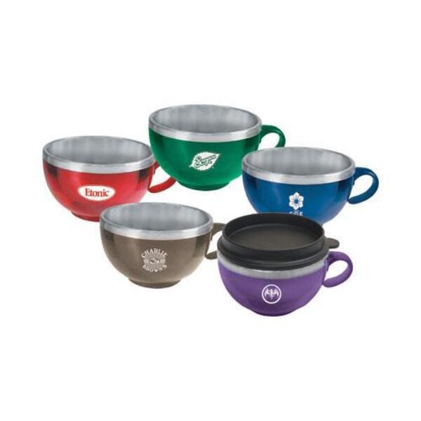 Acrylic/Stainless Steel Wide Mouth Mug, 14oz.