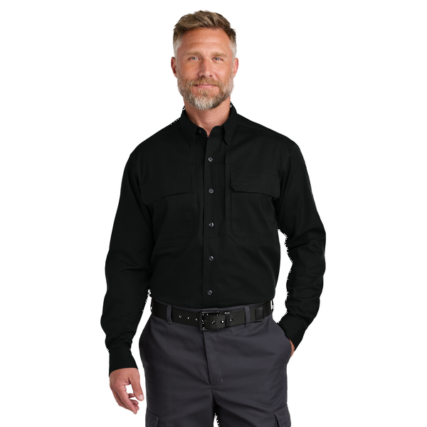 CornerStone® Long Sleeve Select Cotton/Poly Men's Tactical Shirt