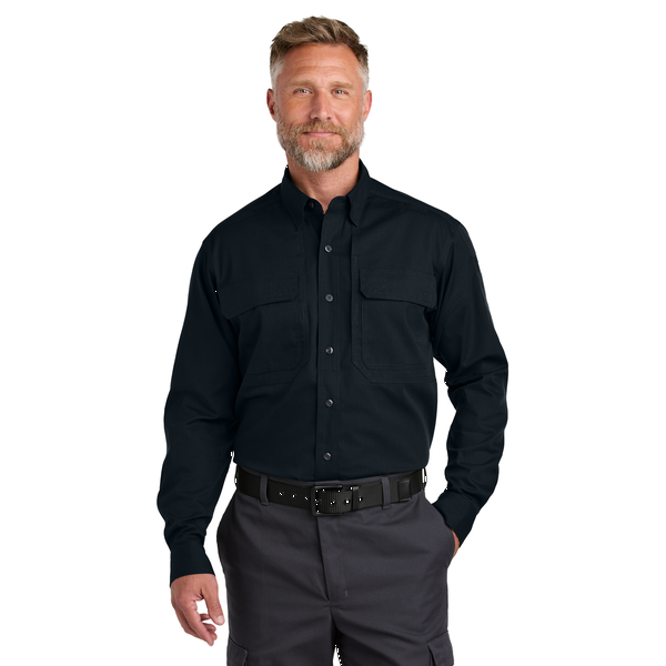 CornerStone® Long Sleeve Select Cotton/Poly Men's Tactical Shirt