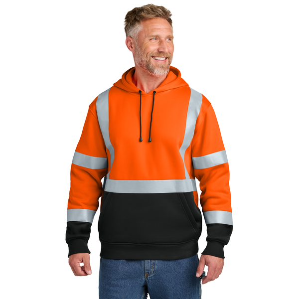 CornerStone® ANSI 107 Class 3 Heavy-Duty Men's Pullover Fleece Hoodie