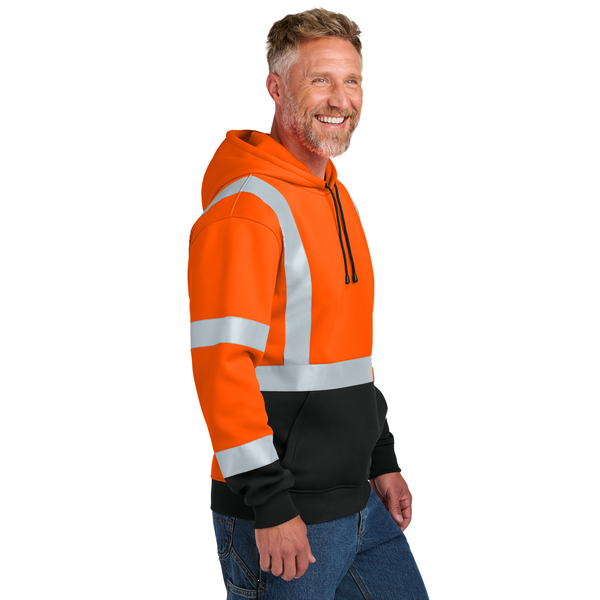 CornerStone® ANSI 107 Class 3 Heavy-Duty Men's Pullover Fleece Hoodie