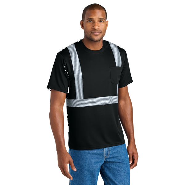 CornerStone® Enhanced Visibility Segmented Men's Tape Tee