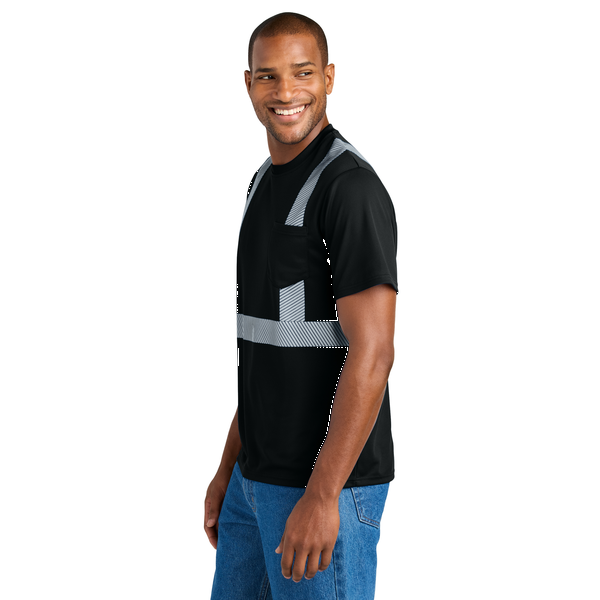 CornerStone® Enhanced Visibility Segmented Men's Tape Tee