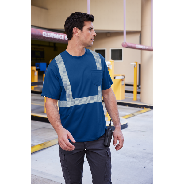 CornerStone® Enhanced Visibility Segmented Men's Tape Tee