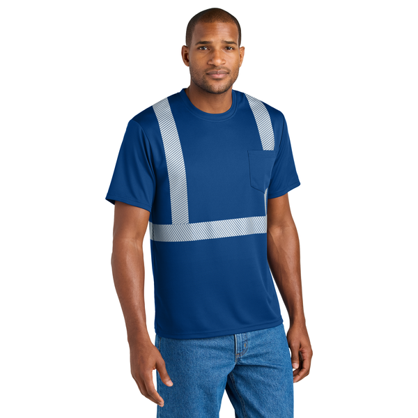 CornerStone® Enhanced Visibility Segmented Men's Tape Tee