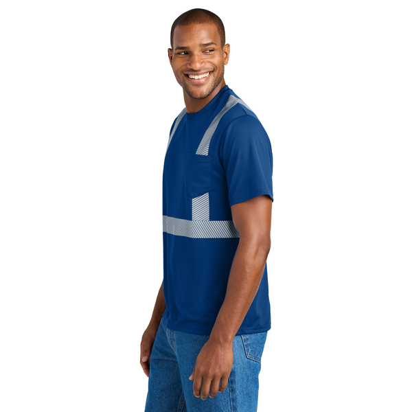 CornerStone® Enhanced Visibility Segmented Men's Tape Tee